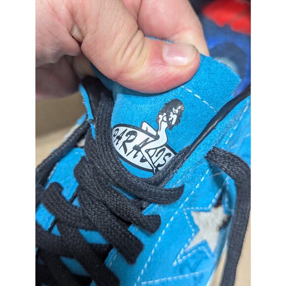 Converse Sean Pablo One Star Pro Ox Skate Shoe Sneakers Paradise Teal Blue Suede - Picture 7 of 8